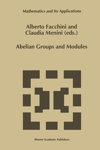 Abbildung von: Abelian Groups and Modules - Kluwer Academic Publishers