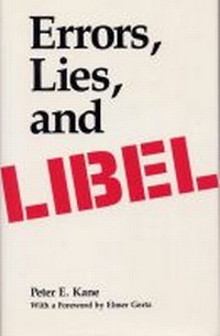 Enlarge image Cover: Errors, Lies, and Libel - Southern Illinois University Press
