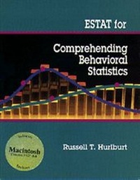 Enlarge image Cover: Comprehending Behavioural Statistics: Study Guide with Estat Software - Macintosh Version - Brooks/Cole