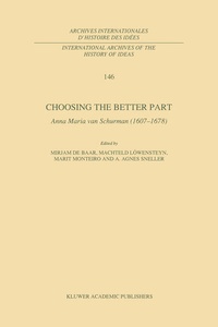 Enlarge image Cover: Choosing the Better Part - Kluwer Academic Publishers