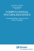 Cover: Computational Psycholinguistics - Kluwer Academic Publishers