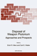 Cover: Disposal of Weapon Plutonium - Kluwer Academic Publishers