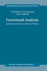 Abbildung von: Functional Analysis - Kluwer Academic Publishers