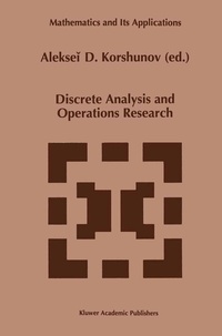 Abbildung von: Discrete Analysis and Operations Research - Kluwer Academic Publishers