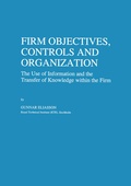 Cover: Firm Objectives, Controls and Organization - Kluwer Academic Publishers