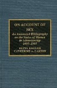 Enlarge image Cover: On Account of Sex - Scarecrow Press