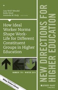 Cover: How Ideal Worker Norms Shape Work-Life for Different Constituent Groups in Higher Education - Jossey-Bass