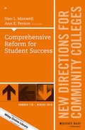 Cover: Comprehensive Reform for Student Success - Jossey-Bass