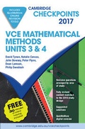 Cover: Cambridge Checkpoints VCE Mathematical Methods Units 3 and 4 2017 and Quiz Me More - Cambridge University Press