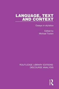 Abbildung von: Language, Text and Context - Routledge