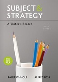 Cover: Subject and Strategy - Bedford Books