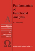 Cover: Fundamentals of Functional Analysis - Kluwer Academic Publishers