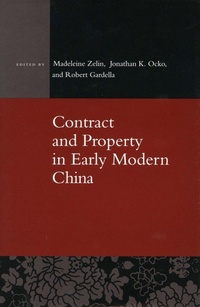 Abbildung von: Contract and Property in Early Modern China - Stanford University Press