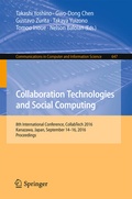 Cover: Collaboration Technologies and Social Computing - Springer