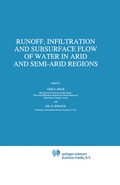 Cover: Runoff, Infiltration and Subsurface Flow of Water in Arid and Semi-Arid Regions - Springer