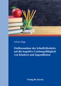 Cover: Einflussnahme des Schulfr&uuml;hst&uuml;cks auf die kognitive Leistungsf&auml;higkeit von Kindern und Jugendlichen - Kovac, Dr. Verlag