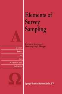 Enlarge image Cover: Elements of Survey Sampling - Springer