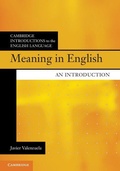 Cover: Meaning in English - Cambridge University Press
