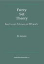 Cover: Fuzzy Set Theory - Kluwer Academic Publishers