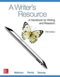 Cover: A Writer's Resource (Comb-Version) 5e with MLA Booklet 2016 and Connect Composition Access Card - McGraw-Hill Education