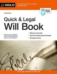 Abbildung von: Quick & Legal Will Book - NOLO