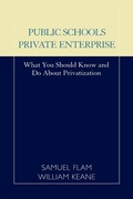 Cover: Public Schools/Private Enterprise - Rowman & Littlefield Education