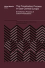 Cover: The Privatization Process in East-Central Europe - Springer