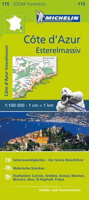 Abbildung von: Michelin Côte d'Azur - Esterelmassiv - Michelin Editions des Voyages