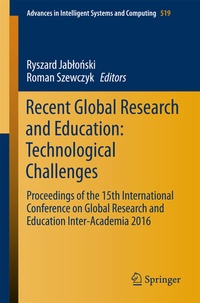 Abbildung von: Recent Global Research and Education: Technological Challenges - Springer