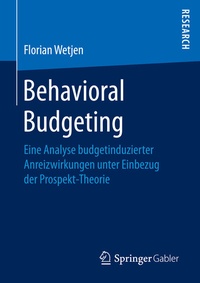 Abbildung von: Behavioral Budgeting - Springer Gabler