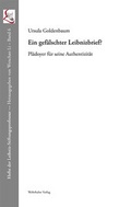 Cover: Ein gef&auml;lschter Leibnizbrief? - Wehrhahn Verlag