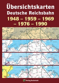 Abbildung von: Übersichtskarten der DEUTSCHEN REICHSBAHN 1948 - 1959 - 1969 - 1976 - 1990 - Verlag Rockstuhl
