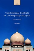 Cover: Constitutional Conflicts in Contemporary Malaysia - Oxford University Press