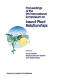 Cover: Proceedings of the 9th International Symposium on Insect-Plant Relationships - Springer