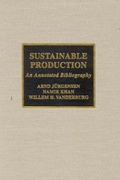 Cover: Sustainable Production - Scarecrow Press