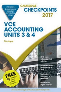 Abbildung von: Cambridge Checkpoints VCE Accounting Units 3&4 2017 and Quiz Me More - Cambridge University Press