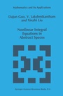 Cover: Nonlinear Integral Equations in Abstract Spaces - Springer