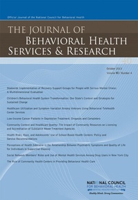 Abbildung von: The Journal of Behavioral Health Services & Research - Springer