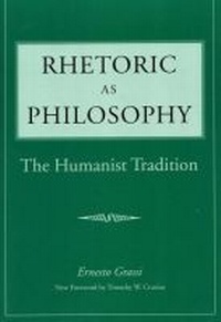 Enlarge image Cover: Rhetoric As Philosophy - Southern Illinois University Press