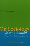 Cover: On Sociology Second Edition Volume Two - Stanford University Press