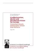 Cover: Grossbritannien, die EU und die liberale Vision f&uuml;r Europa - BoD - Books on Demand