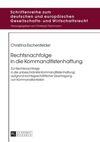 Abbildung von: Rechtsnachfolge in die Kommanditistenhaftung - Peter Lang Verlag