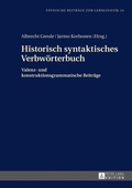 Cover: Historisch syntaktisches Verbw&ouml;rterbuch - Peter Lang Verlag