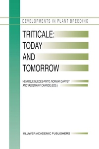 Enlarge image Cover: Triticale: Today and Tomorrow - Springer
