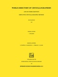 Cover: World Directory of Crystallographers - Kluwer Academic Publishers