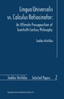 Cover: Lingua Universalis vs. Calculus Ratiocinator: - Springer