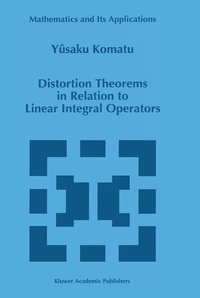 Abbildung von: Distortion Theorems in Relation to Linear Integral Operators - Springer