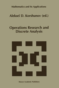 Abbildung von: Operations Research and Discrete Analysis - Kluwer Academic Publishers