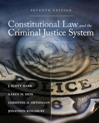 Enlarge image Cover: Constitutional Law and the Criminal Justice System - Wadsworth Publishing Co Inc