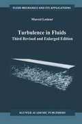 Cover: Turbulence in Fluids - Kluwer Academic Publishers